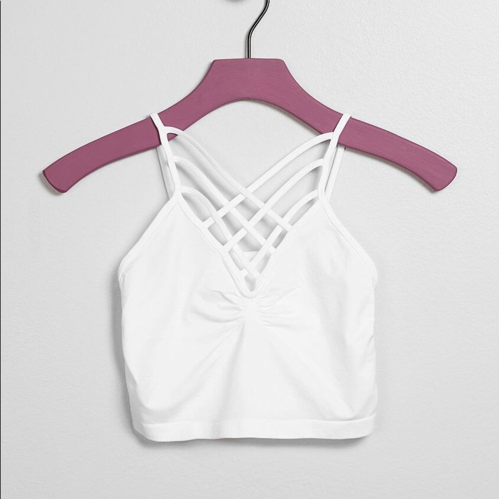 Strappy White Bralette